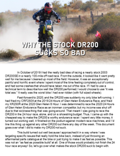 Load image into Gallery viewer, DR200 Shoestring Budget Endurance Racing Setup In-Depth Walkthrough